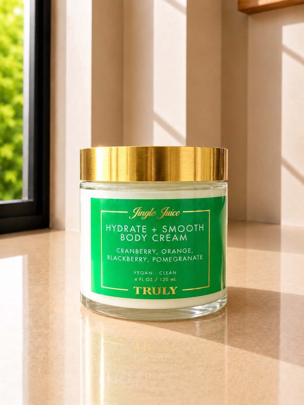 $28 Truly Jingle Juice Hydrate Smooth Body Cream 4 oz Vegan